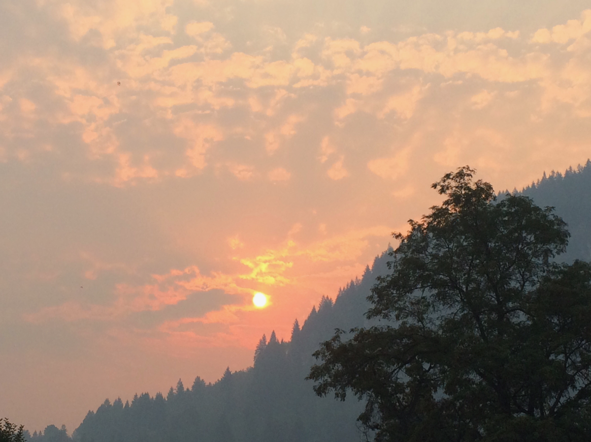 The Horns Mountain wildfire has crossed from Washington state into a remote region in B.C.