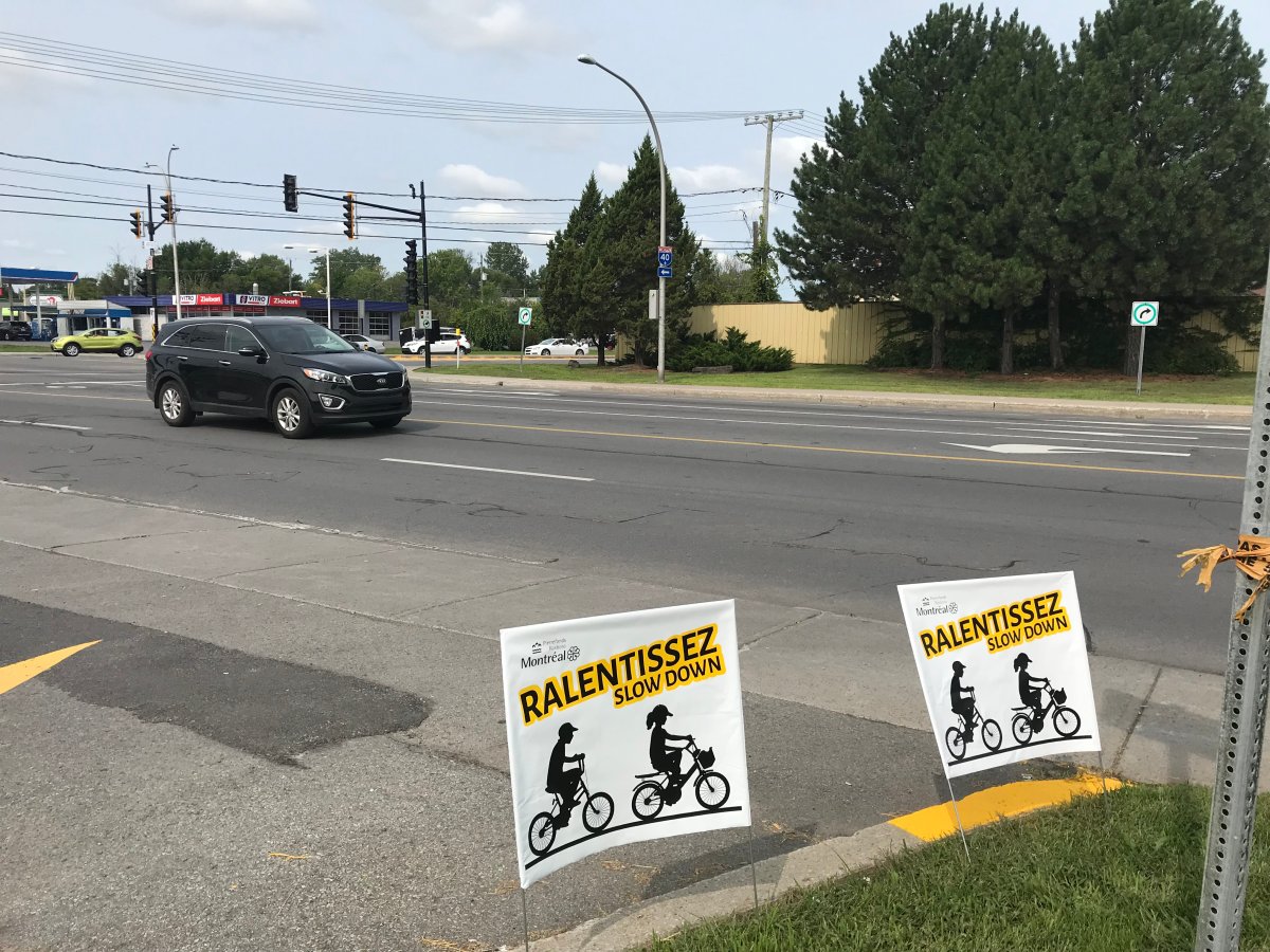 Pierrefonds-Roxboro's road safety campaign.
