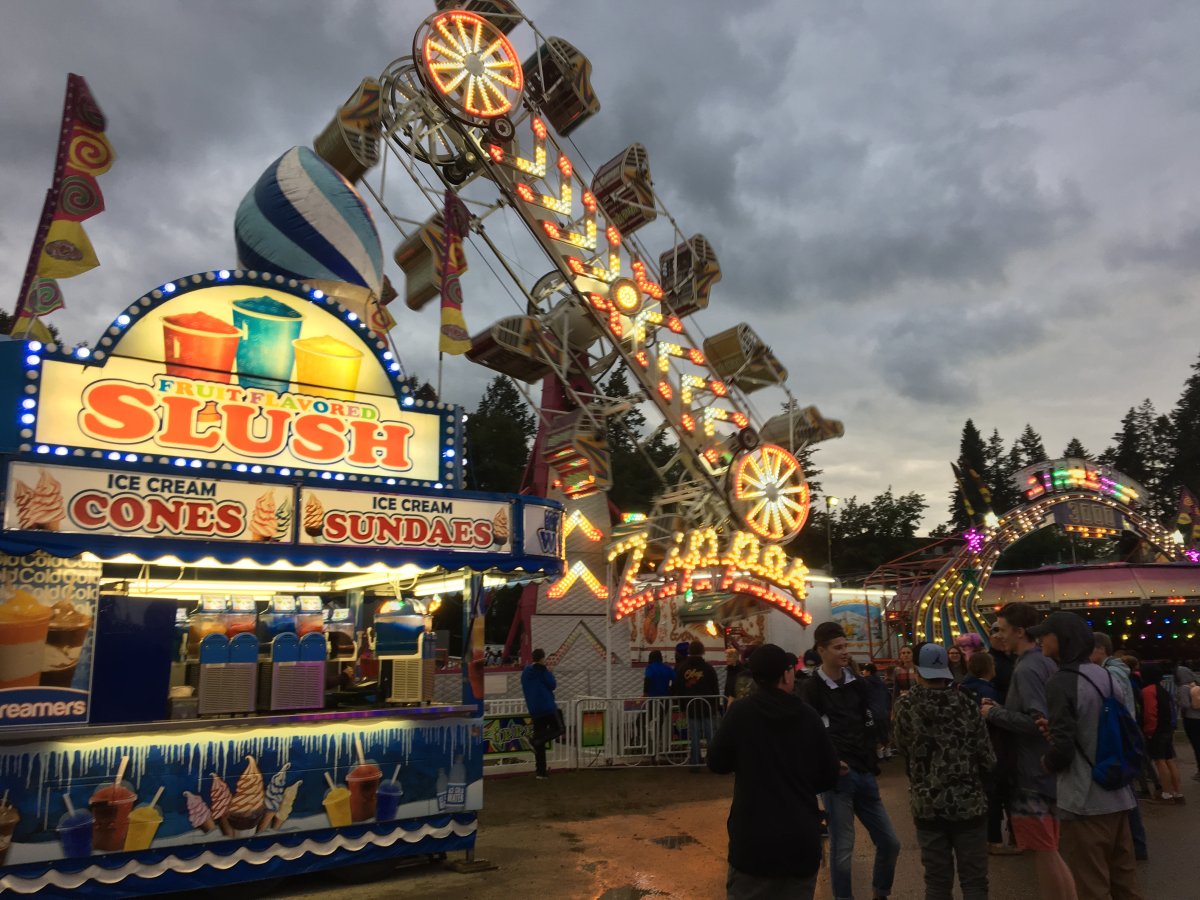 The Armstrong I.P.E. is the biggest agricultural fair in British Columbia and showcases fair food, midway rides, competitions and the nightly rodeos.