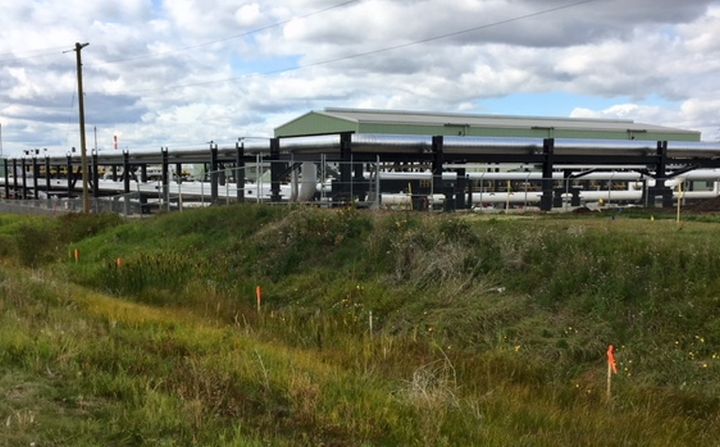 The Trans Mountain pipeline starts at a terminal in the east Edmonton area.