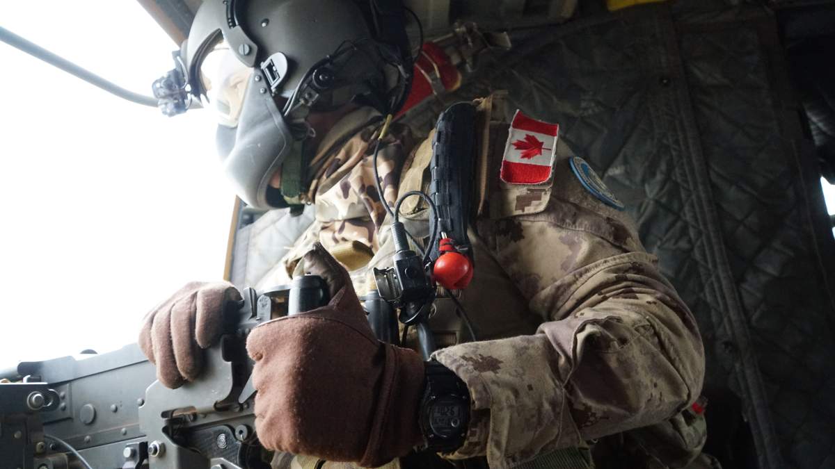 Residents of Camp Castor walk around with assault rifles and commute in Griffon helicopters — a reflection of the threat that exists just outside their base camp walls.