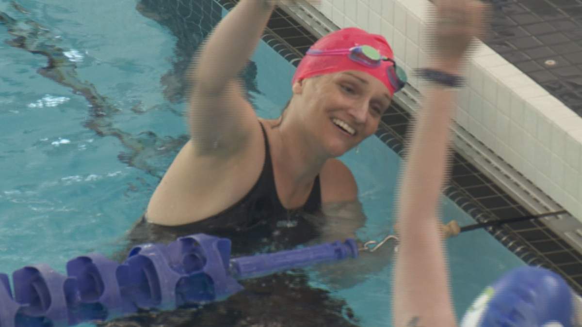 Shelby Gielen competed in the Transplant Olympics in July, winning two gold and two silver medals in swimming.