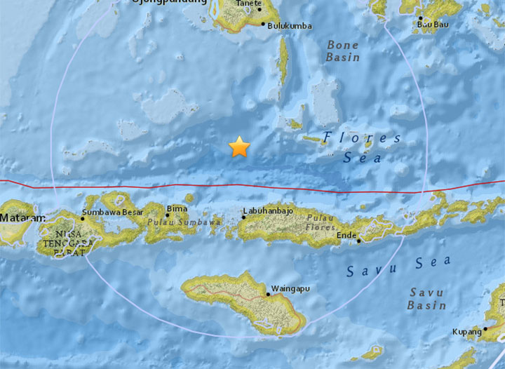 A magnitude 6.5 offshore earthquake struck the Indonesian archipelago late on Friday, the U.S. Geological Survey said.