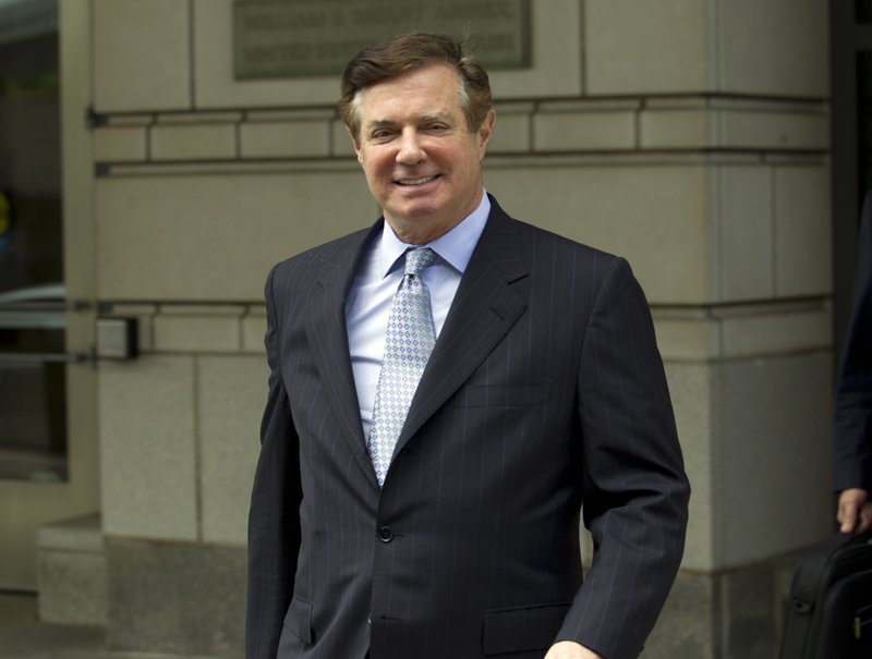 In this May 23, 2018, file photo, Paul Manafort, President Donald Trump’s former campaign chairman, leaves the Federal District Court after a hearing, in Washington.