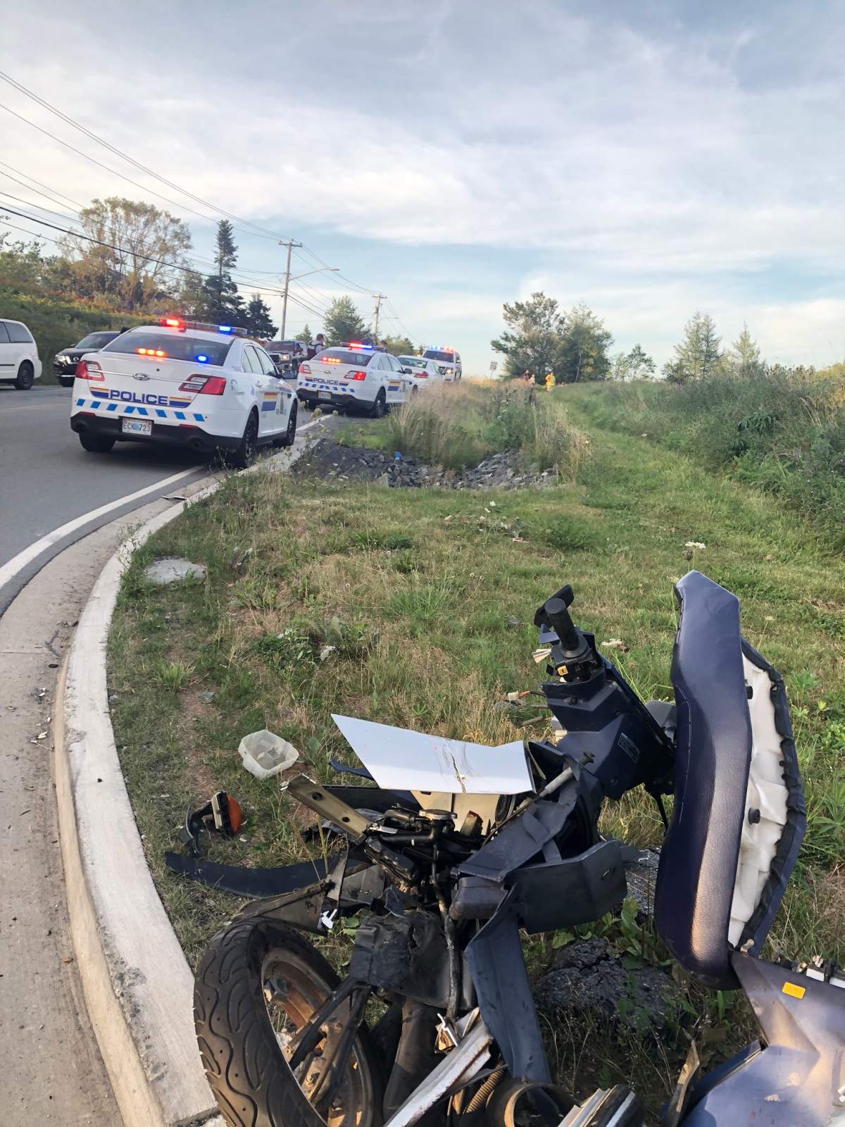 A photo of the mtorcycle Matt Whitman was riding before being involved in the collision.