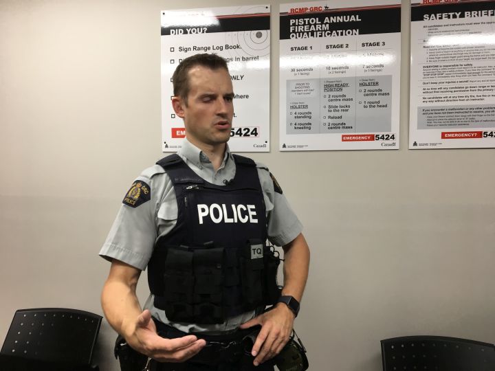 Const. Michael Jaszczyszyn is speaking out about being the first person in Canada to police with one eye and says he still can believe he has been given the chance to do his job again.