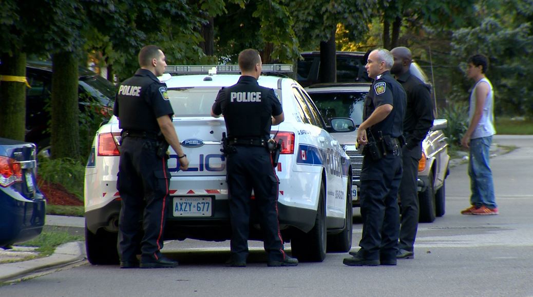 Police said a suspect was taken into custody in connection with a shooting in Mississauga Tuesday evening. 