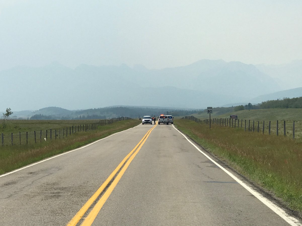 A tourist was shot while driving on Highway 1A near Morley, Alta. on Thursday, Aug. 2.