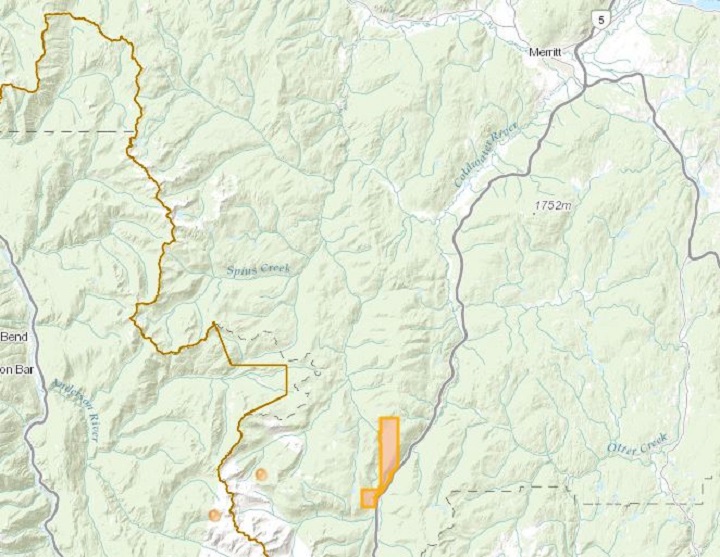 An evacuation order has been issued for a backcountry wildfire burning halfway between Merritt and Hope.