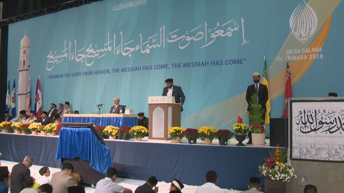 Thousands attended the largest annual Muslim convention in western Canada Saturday.