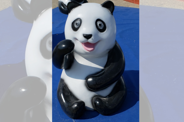 Have you seen this bear? He was stolen in a panda heist.