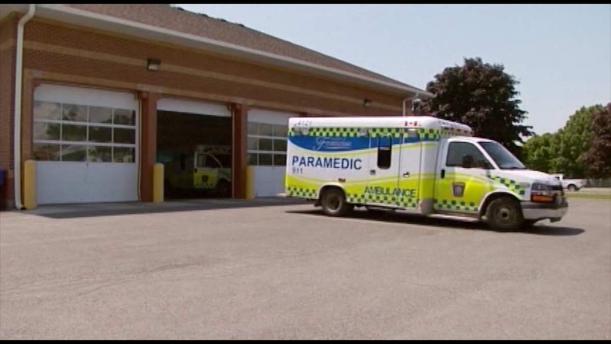 Frontenac paramedics say a child was allegedly left alone in a vehicle in a Walmart parking lot on Friday afternoon.