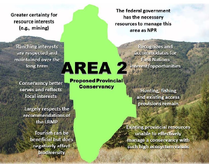 A second concept of what a proposed national park reserve in the South Okanagan could look like.