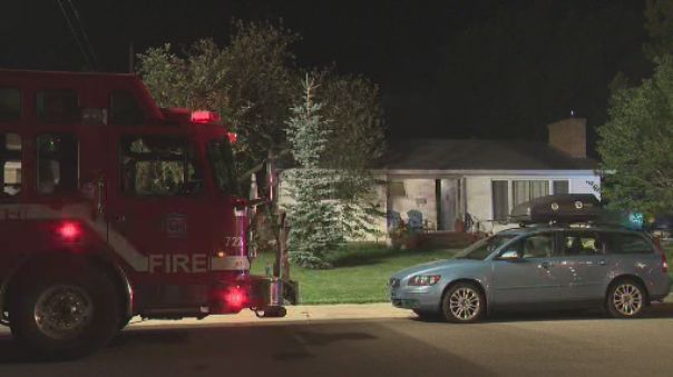 A fire caused damage to a home and some garages near 87 Avenue and 145 Street in west Edmonton's Parkview neighbourhood Monday night. August 20, 2018. .