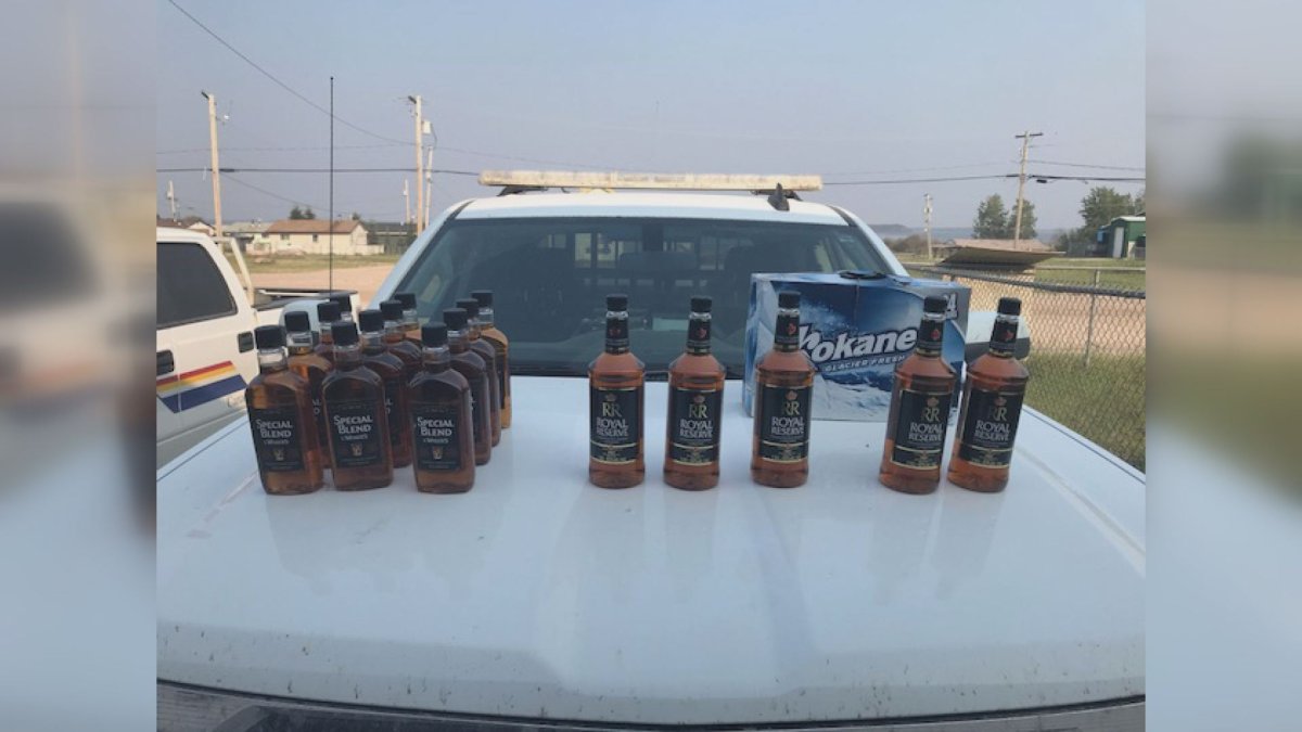 RCMP said two men were found transporting roughly $1,200 of liquor to a dry community in northern Saskatchewan.