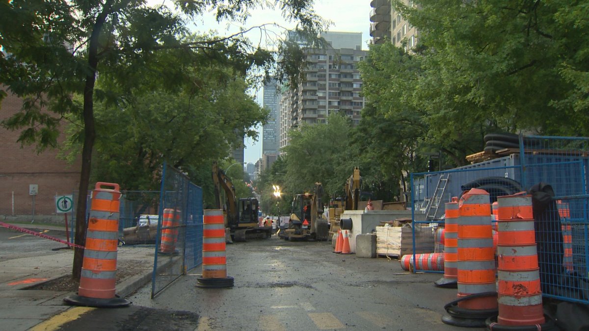 Construction along Peel has residents bewildered and frustrated. 