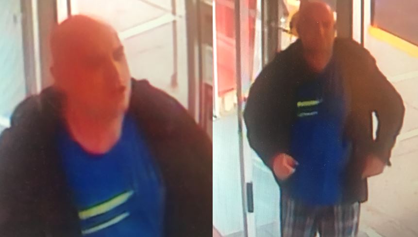Police say the man in this security footage stole over $600 worth of perfume from a Brockville   Shoppers Drug Mart.