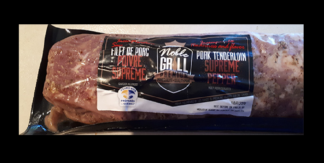 A pork product was recalled in Quebec. 14 August 2018.