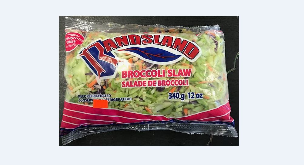 A recall has been made for Randsland Farms Inc.'s Broccoli Slaw ready-made salad.