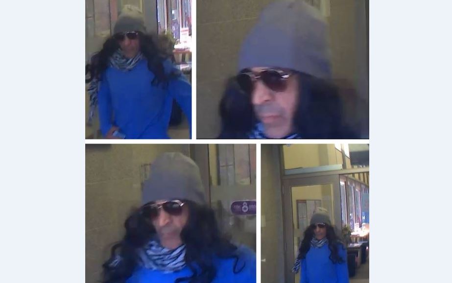 Police released these images of the CIBC bank robbery suspect.