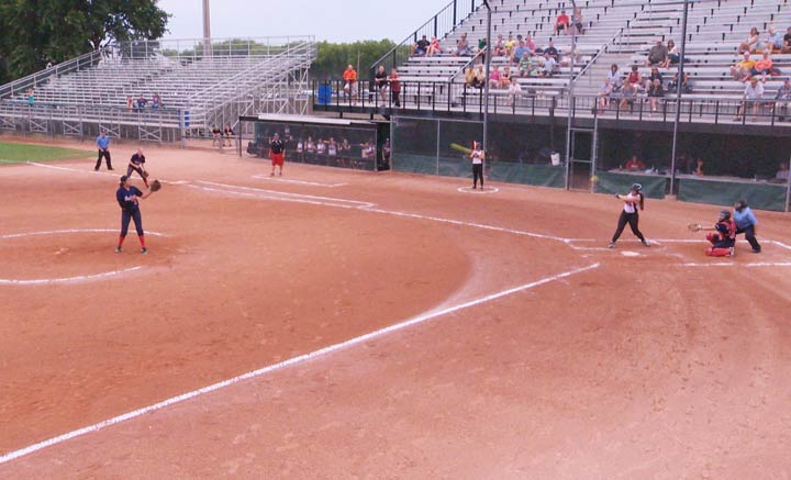 The U14 International Softball Cup involves three local teams, three others from Saskatchewan, and a team from New Zealand.