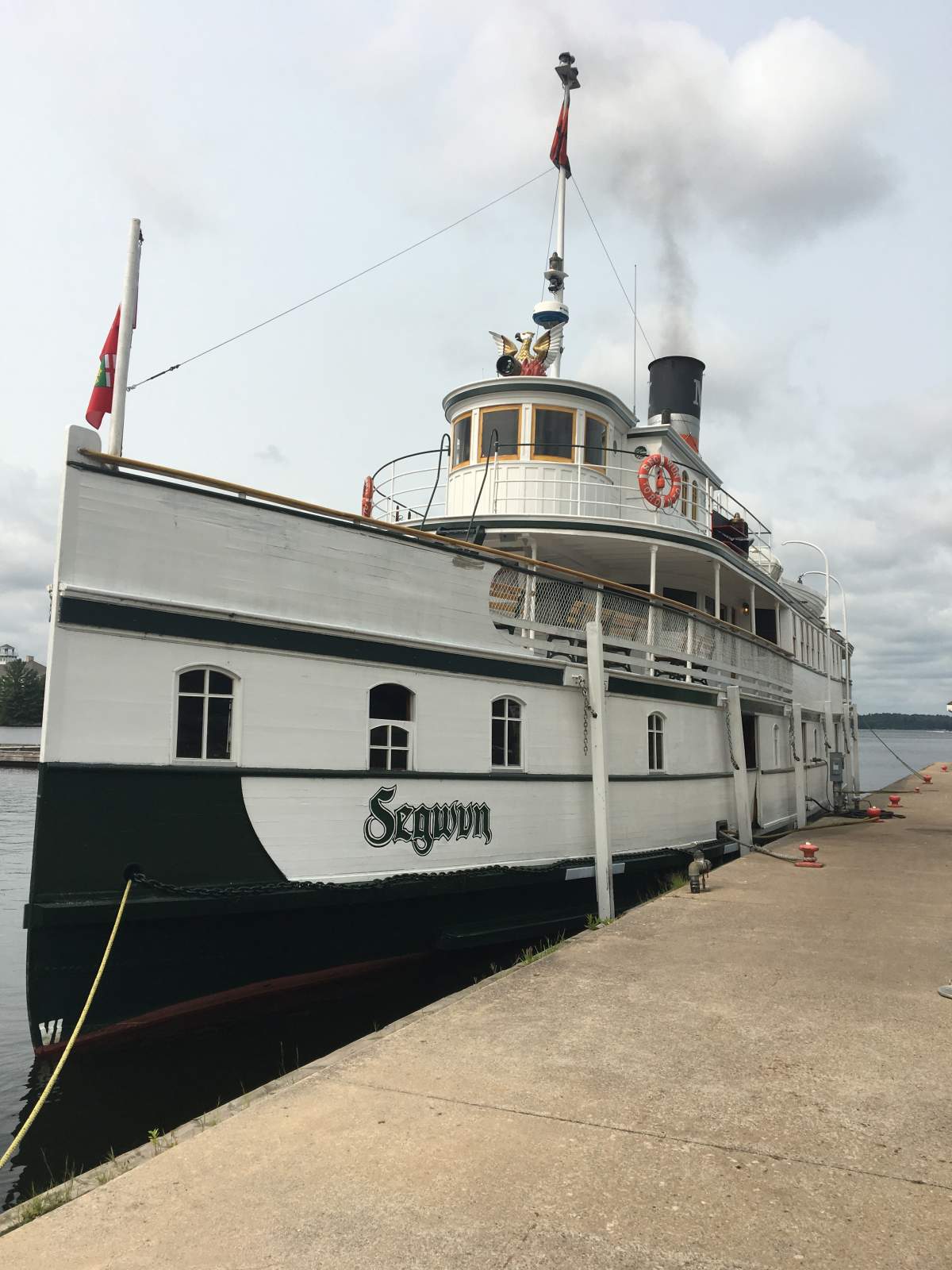 The RMS Segwun is North America’s oldest operational steamship.