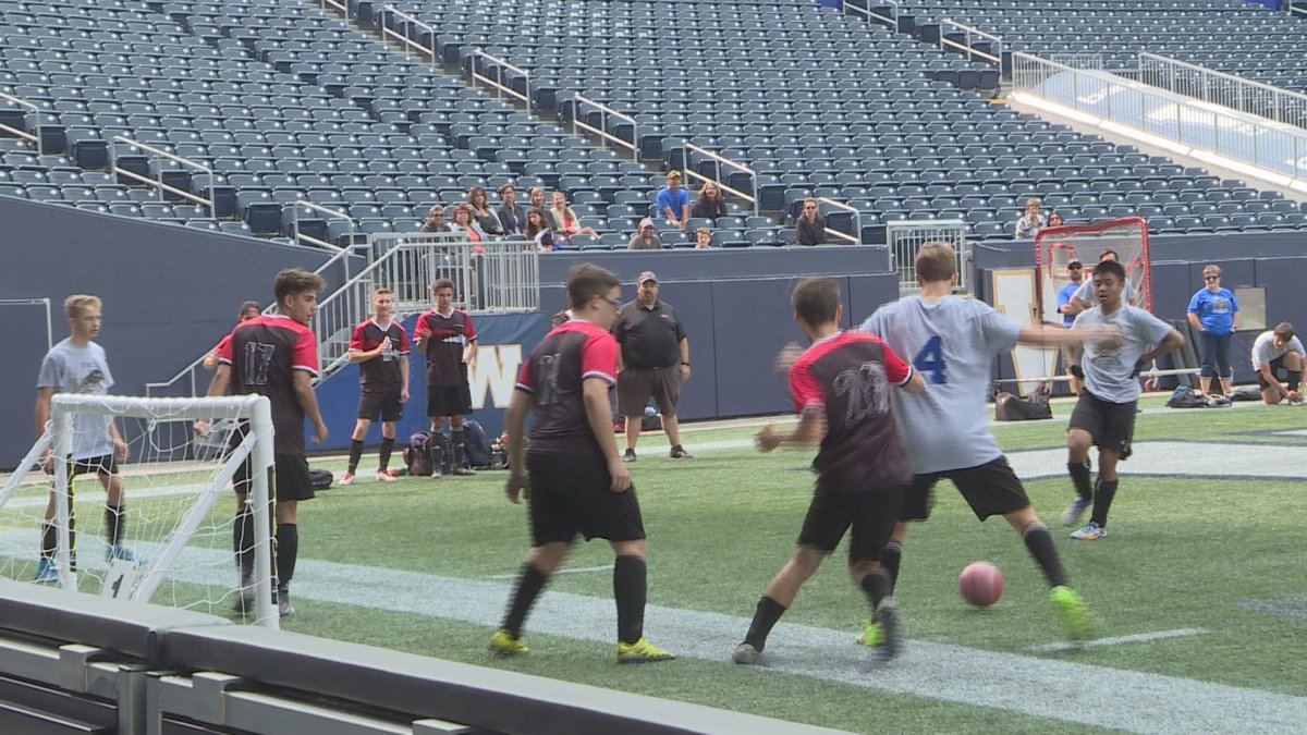 Hundreds of soccer players tied up their cleats for the fourth annual three-on-three tournament, hosted by the Winnipeg Youth Soccer Association.