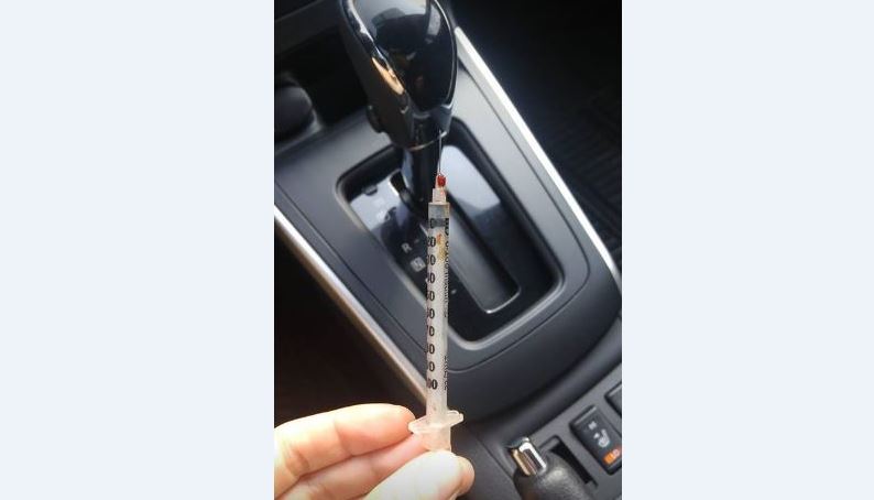This picture was posted to Facebook on Wednesday by the mother of the child who fell on a syringe at a Napanee Park. 