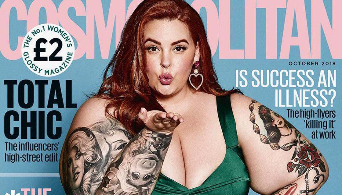 Plus size model Tess Holliday s Cosmopolitan magazine cover stirs