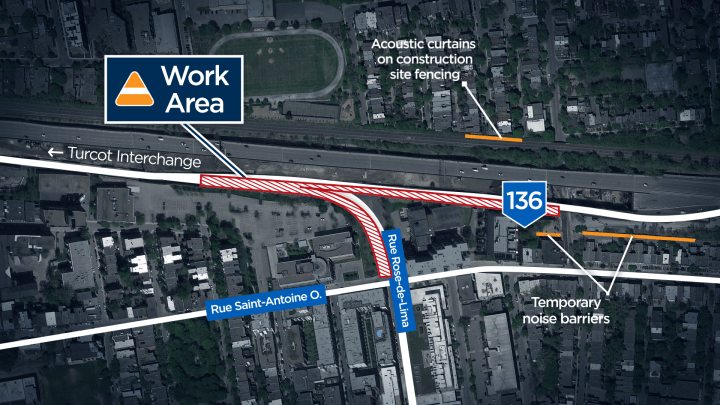 Turcot Interchange Map Westmount residents bracing for upcoming extra loud Turcot work ...