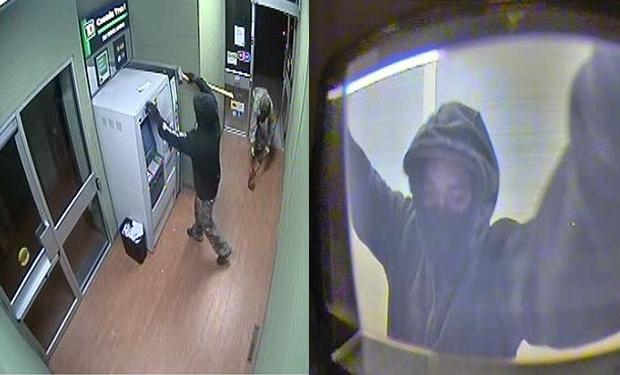 Provincial police are looking for two suspects in connection with the theft of an ATM. 