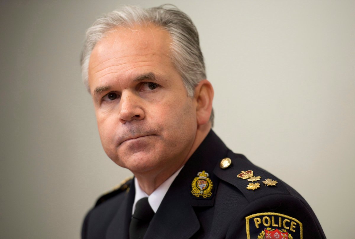 Ottawa Police Chief Charles Bordeleau is pictured here on Thursday February 7, 2013 during a news conference at police headquarters in Ottawa.