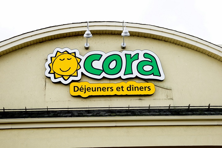 A Chez Cora restaurant in Laval, Que. Police confirmed the arrest of a 49-year-old man wanted in connection with the kidnapping of Cora President Nicolas Tsouflidis. Tuesday, Sept. 4, 2018.