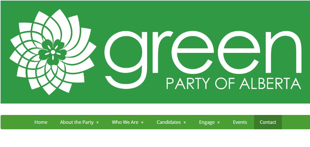 The Green Party of Alberta logo.