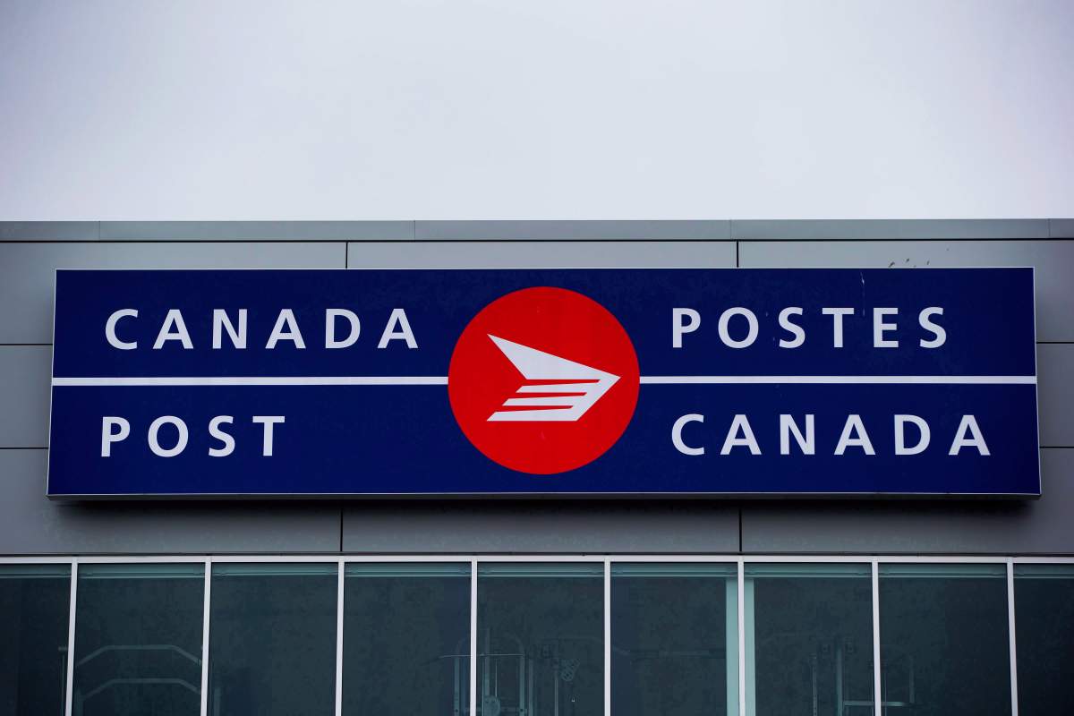 The Canada Post logo is seen on the outside the company's Pacific Processing Centre, in Richmond, B.C., on June 1, 2017.  