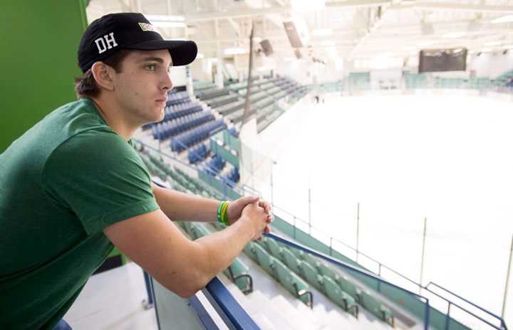 While Brayden Camrud is looking forward to hitting the ice again, it’s the bus ride back to Nipawin on the Humboldt Bronco’s schedule that he's tried not to dwell on.