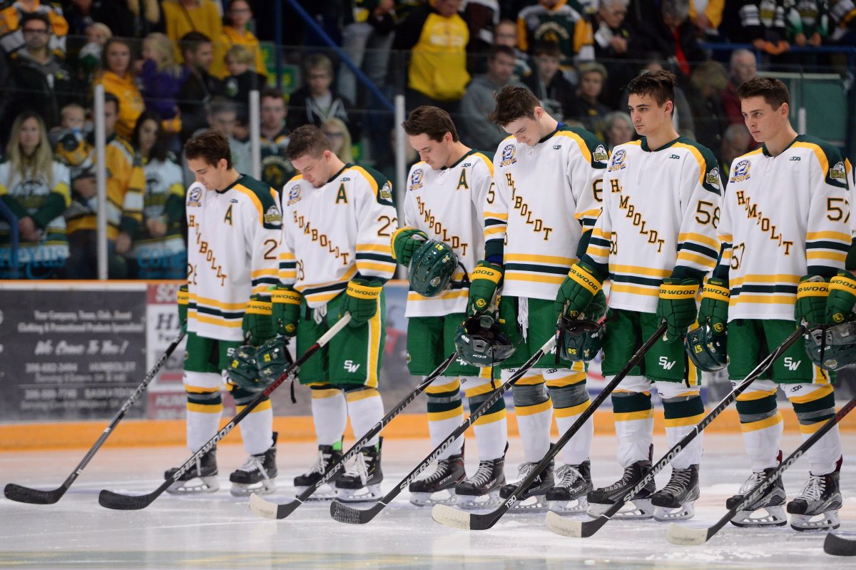 Skaters don green shirts to pay tribute to Humboldt Bronco Logan Boulet