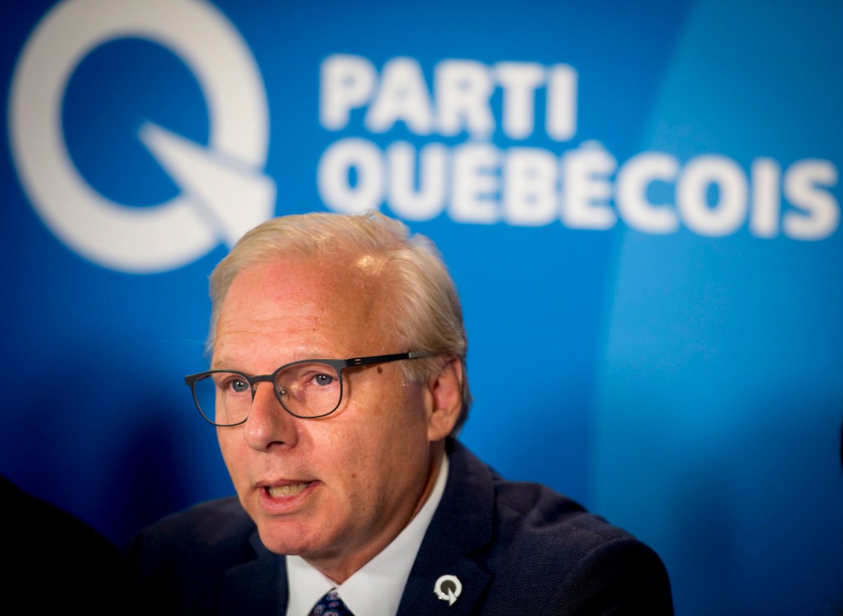 Parti Québécois leader Jean-François Lisée
speaks at a press conference in Montreal on Thursday, September 13, 2018. 