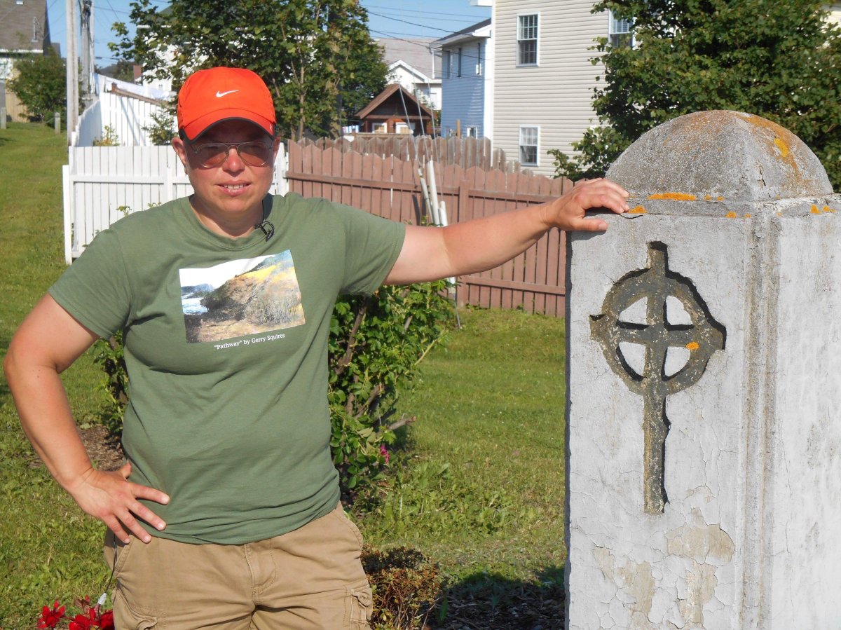 Gemma Hickey is shown at the Mount Cashel Memorial, August 2, 2015, after walking 30 days straight across Newfoundland to raise awareness and funds for Pathways an organization they founded for survivors of religious institutional abuse. has written a letter to Pope Francis, saying the Vatican "owes God an apology" for the mismanagement of abuse allegations. 