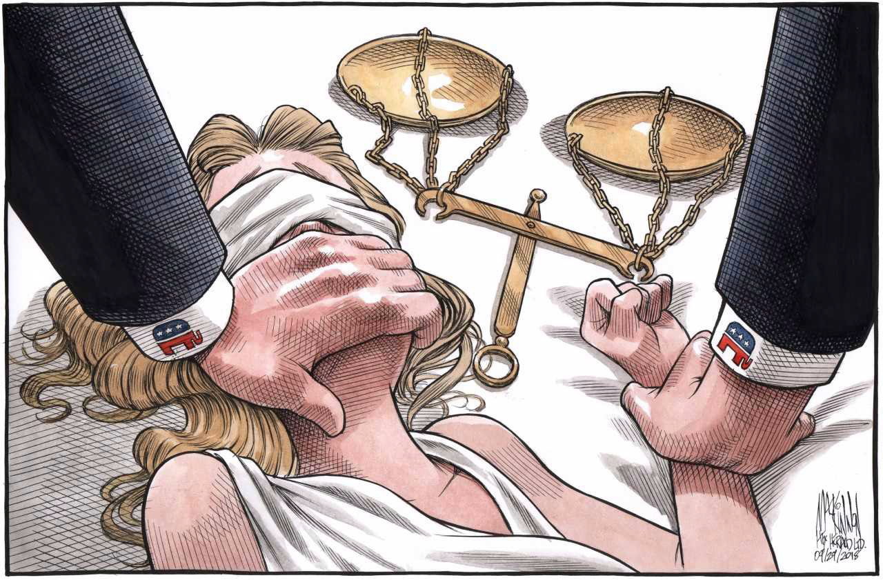 Image result for lady justice cartoon