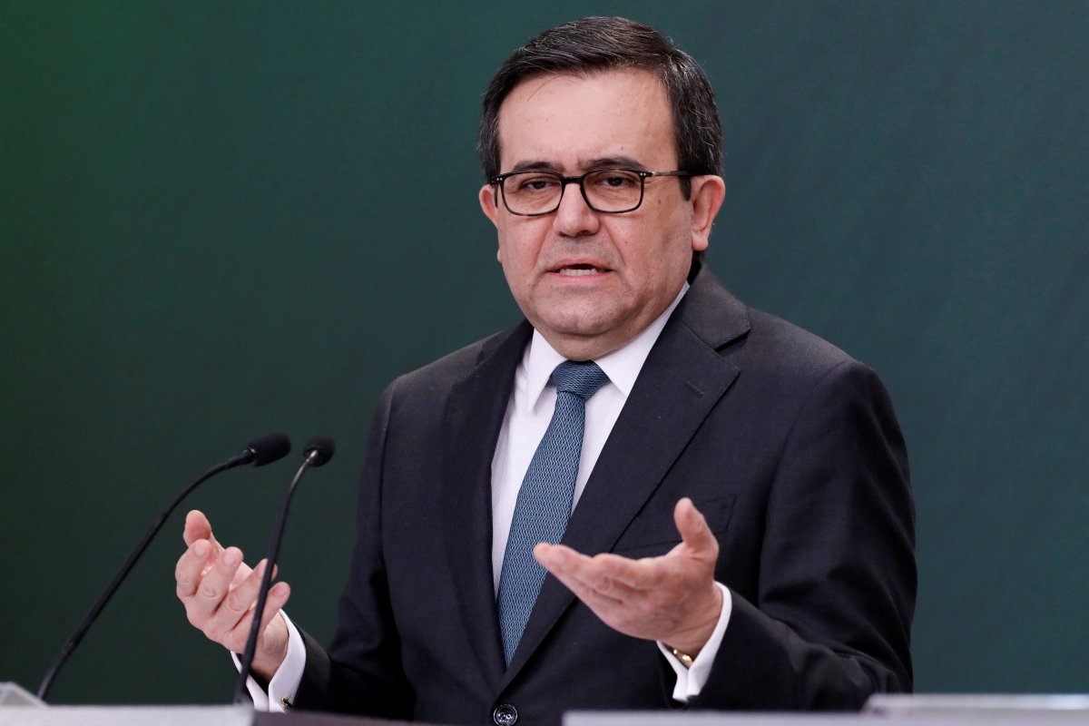 FILE - Mexico's Economy Minister Ildefonso Guajardo at a news in Mexico City on May 1, 2018.