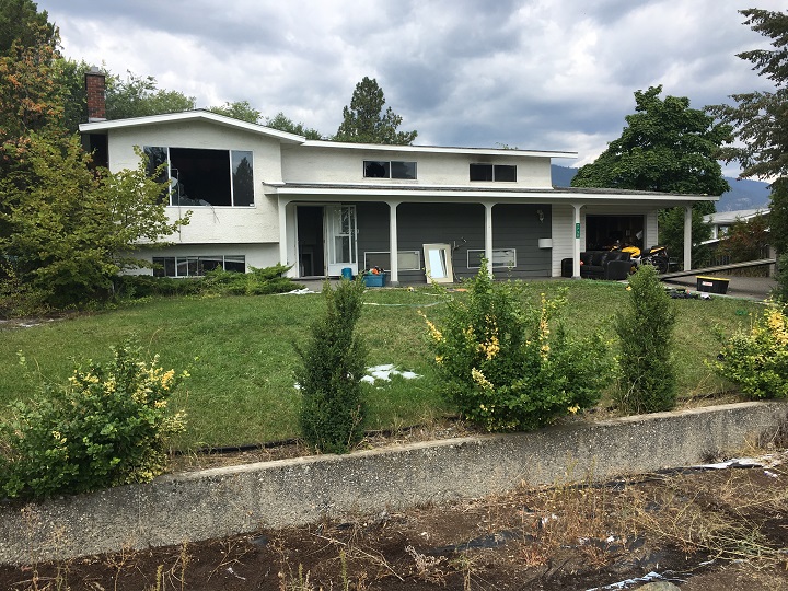A fire broke out this morning, Saturday, Sept. 1, at this house on Guidi Road in West Kelowna.