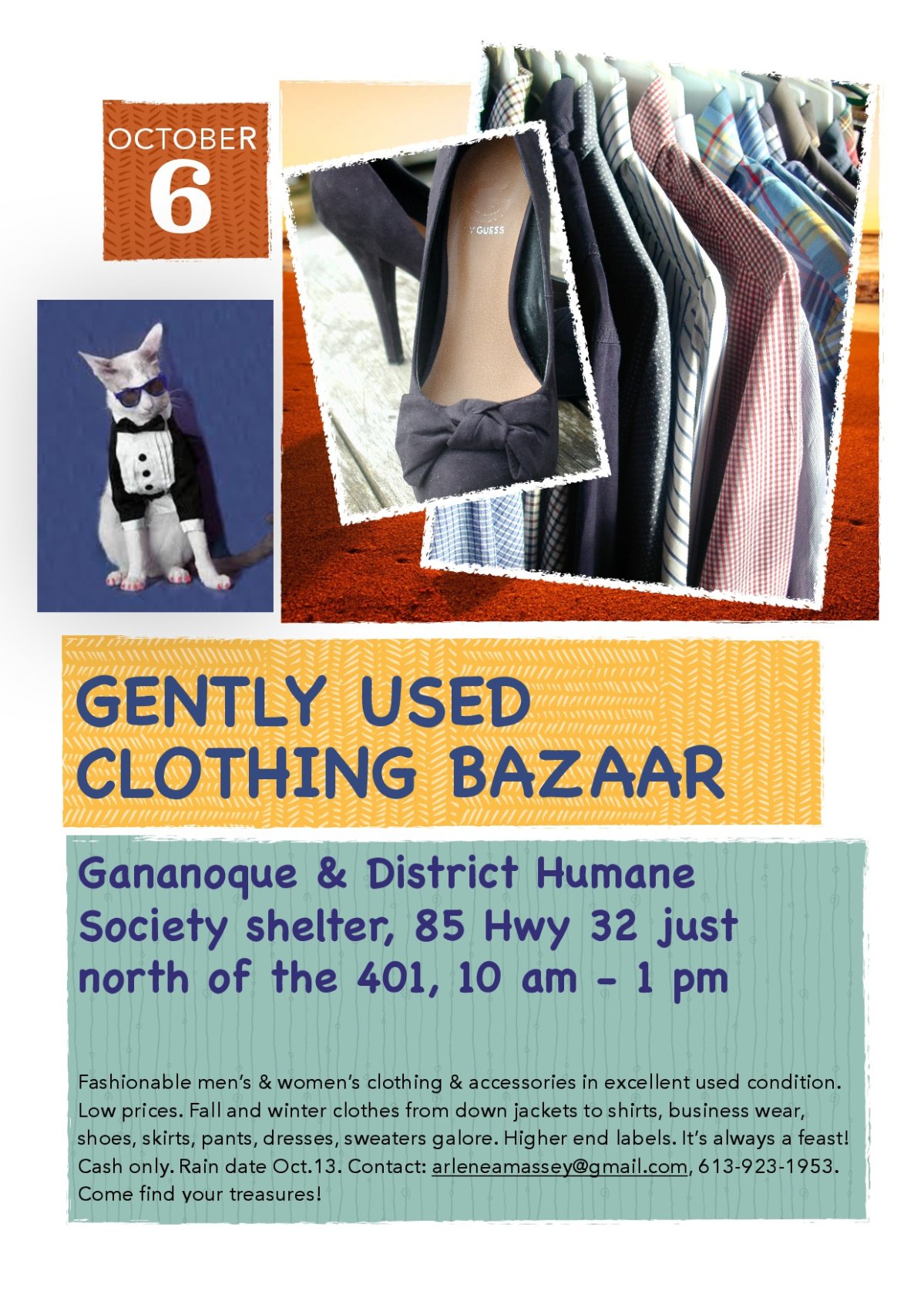 Gently Used Fall/Winter Clothing Bazaar – Gananoque & District Humane Society - image