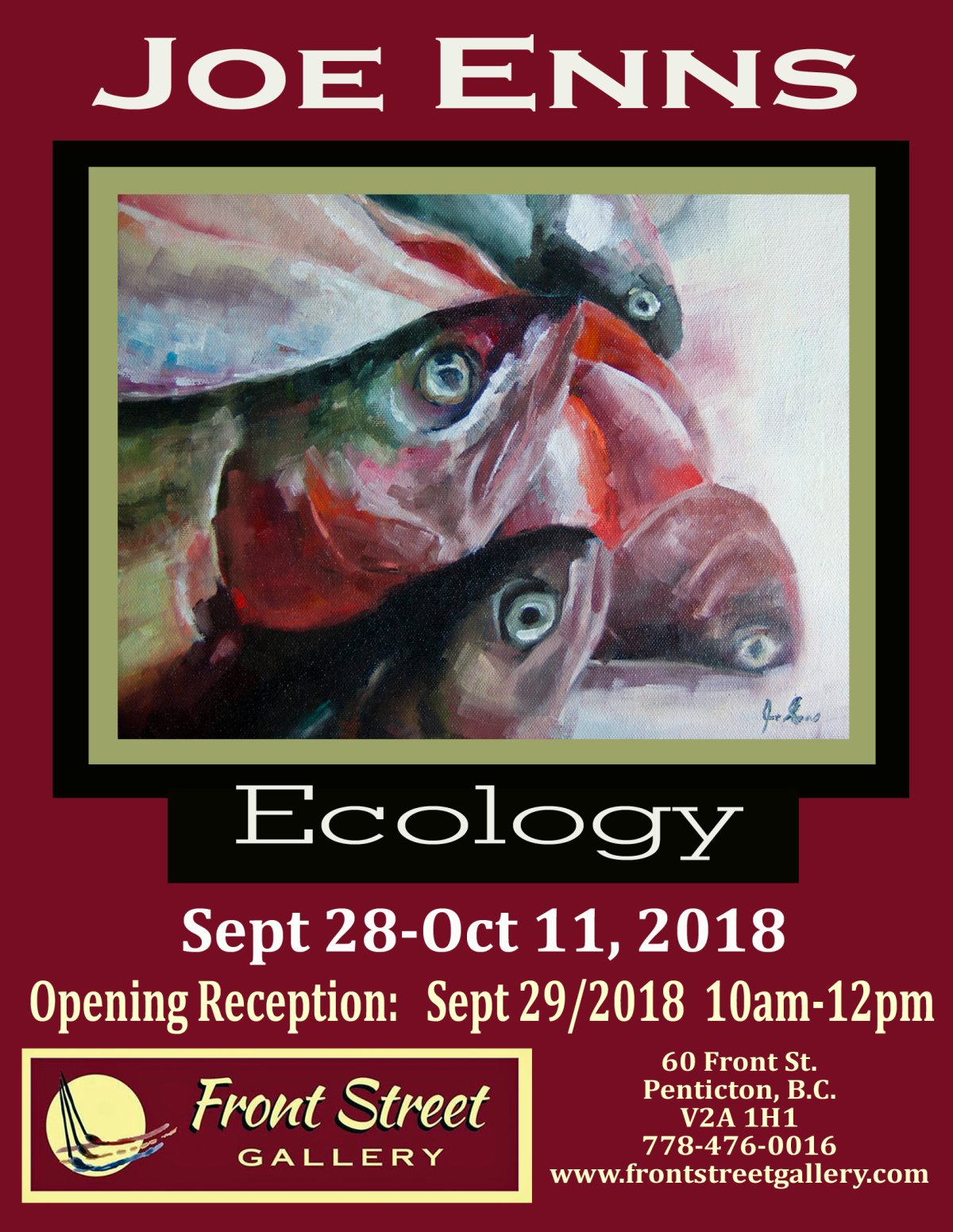 Joe Enns Art Show “Ecology” Sept 28-Oct 11/2018 - image