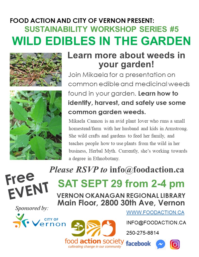 Wild Edibles in the Garden Workshop - image