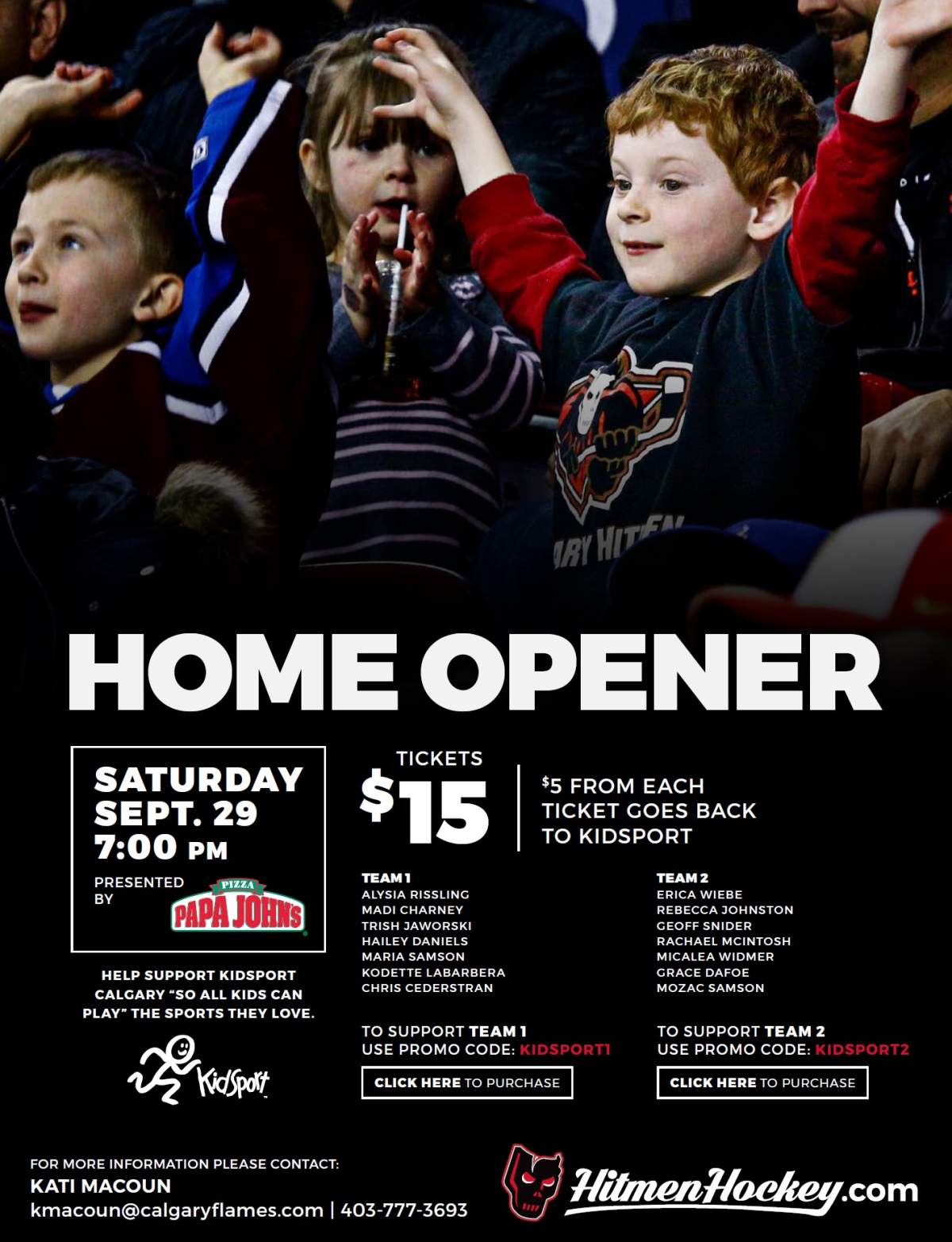 KidSport Cup – Calgary Hitmen Home Opener - image