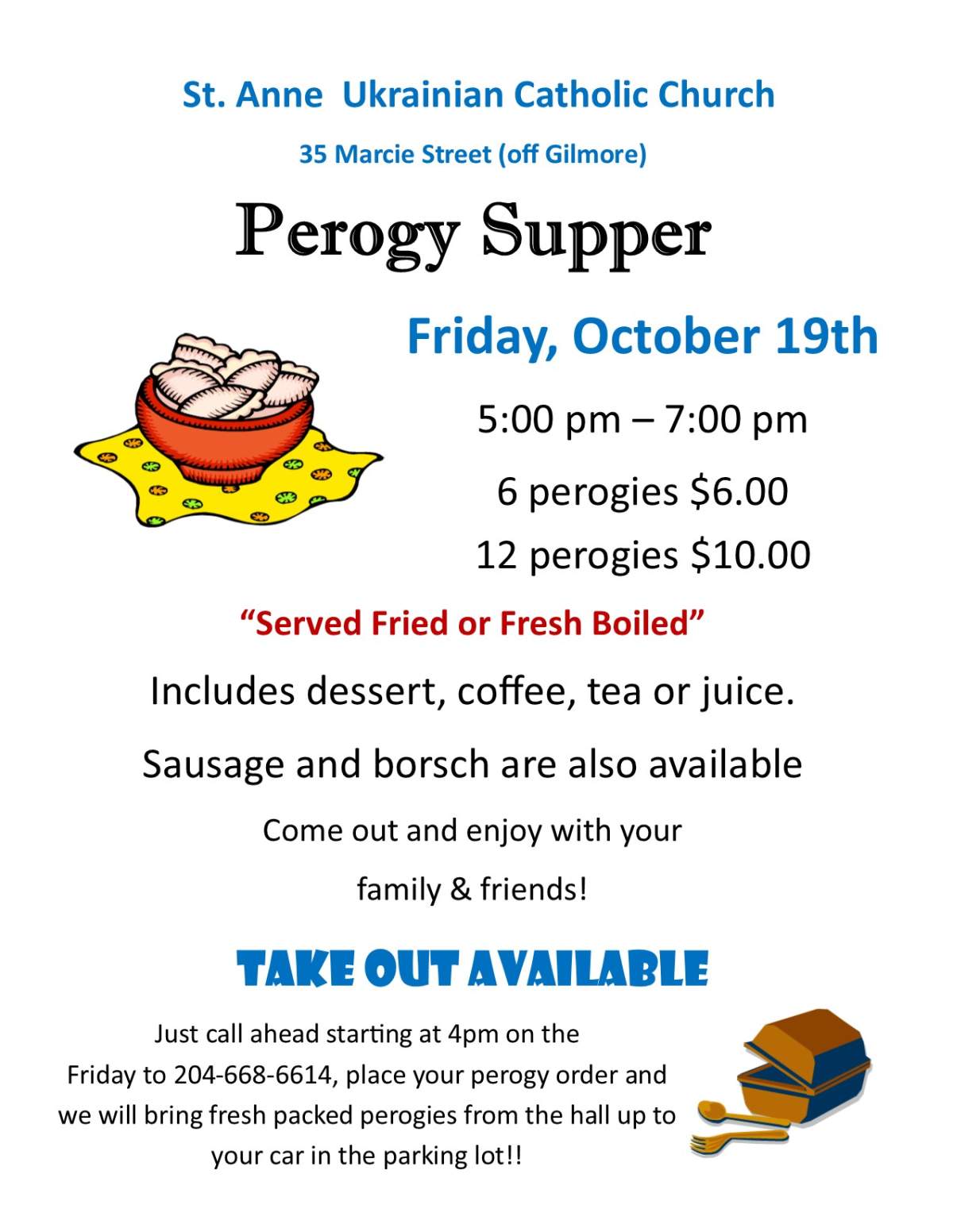 St. Anne Perogy Supper - image