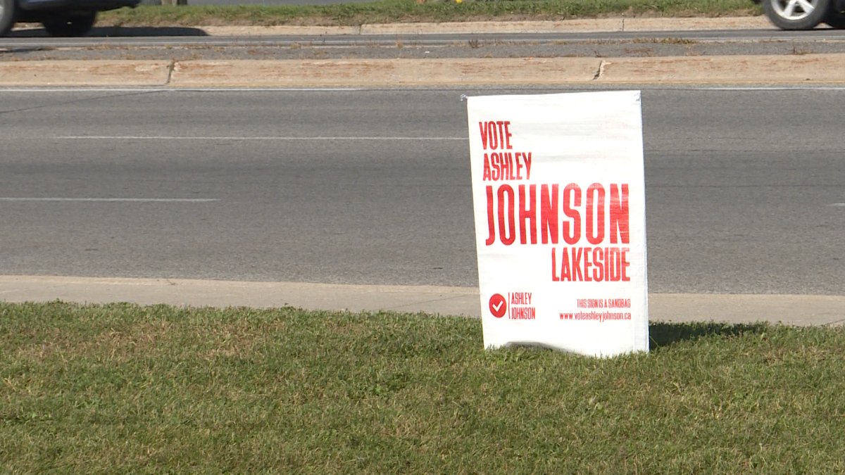One Kingston candidate is printing his name on sandbags as advertisement for the upcoming municipal election.