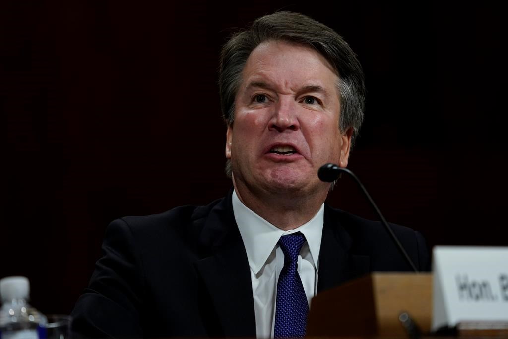 Supreme Court nominee Brett Kavanaugh testifies before the Senate Judiciary Committee on Capitol Hill in Washington, D.C., on Thursday, Sept. 27.