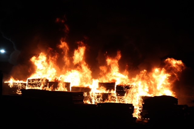 Abbotsford fire crews battle blaze at rubber making plant - image